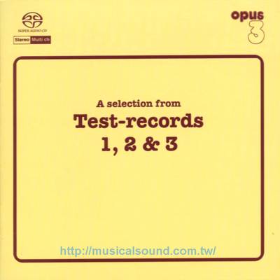 opus 3 TEST-123發燒測試大精選A Selection from Test-records 1, 2 & 3 --樂音唱片行